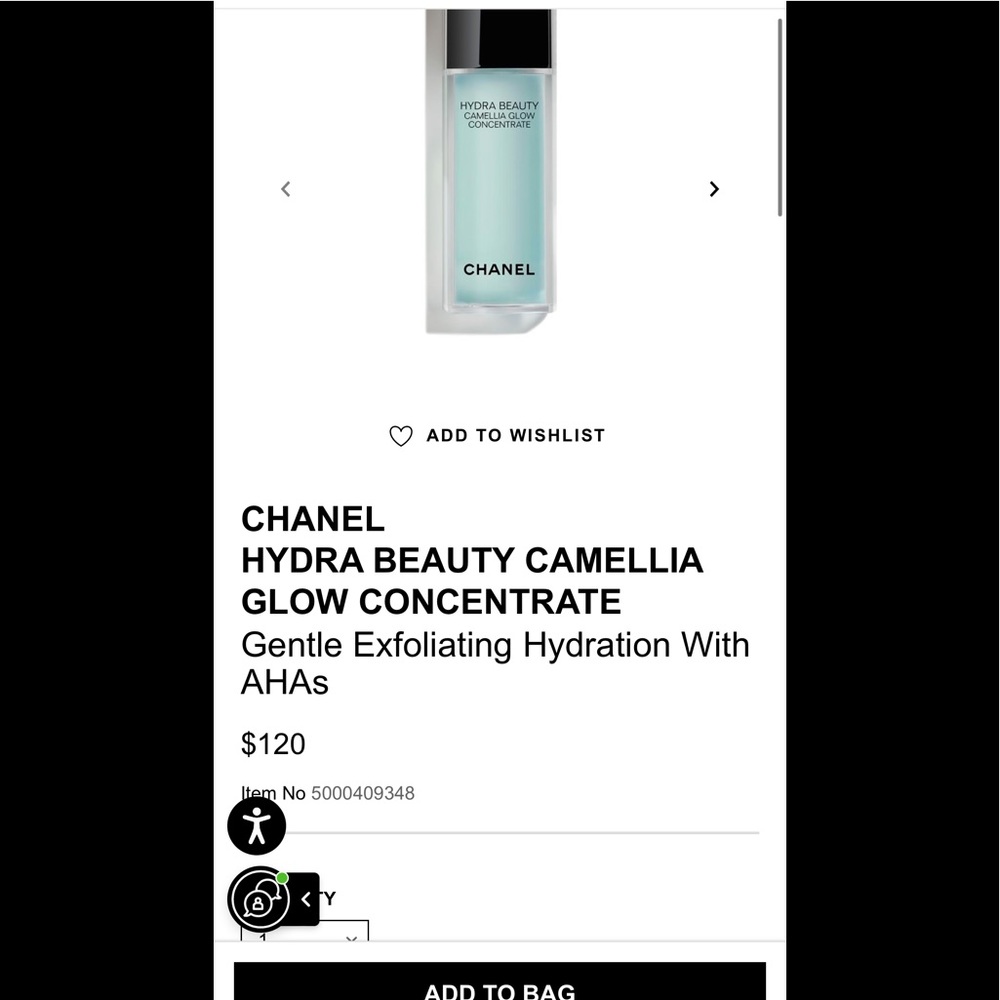 Chanel BNIB. CAMELLIA GLOW CONCENTRATE - 2 bottles never opened as a set